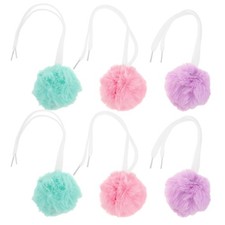 6 Pcs Roller Skate Accessories Pom Poms for Skates Pompom Balls with Bells