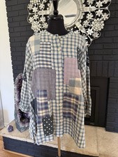 Magnolia Pearl Prairie Collection Patchwork Lined Tunic OS