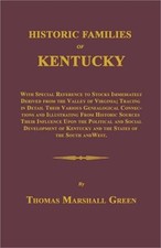Historic Families of Kentucky Paperback or Softback 