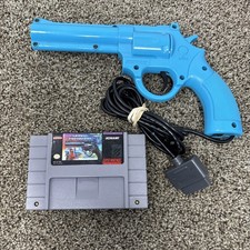 Lethal Enforcers SNES Cart Authentic, Tested Working W/ Konami Justifier