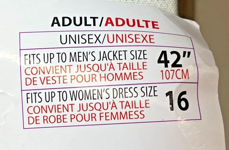 Unisex Granny Wolf Adult Costume Set Unisex Mens 42" Womens 16 Blue Halloween - Image 3 of 4