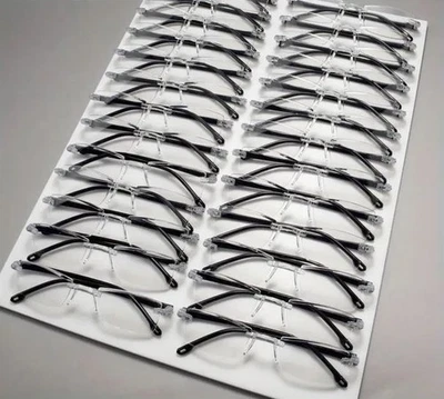 MARKENLOS rahmenlose Lesebrillen schwarzen Bügeln: +2,5 Diopt.