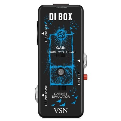 High Performance Passive DI Box Unit Hum Eliminator 1/4 instrument Direct Box to