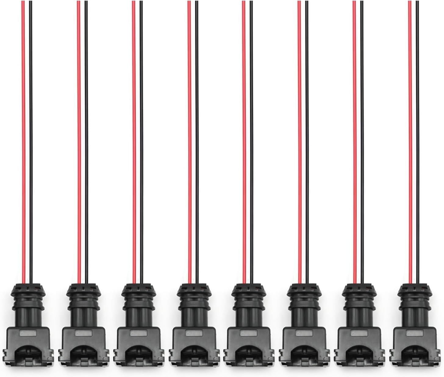 8 Pack Fuel Injector Connector Plug Harness, Replacement for 4.6L 5.0L 5.4L 5.8L