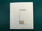 Alexandria Collection, on album pages, with new */** and used stamps.