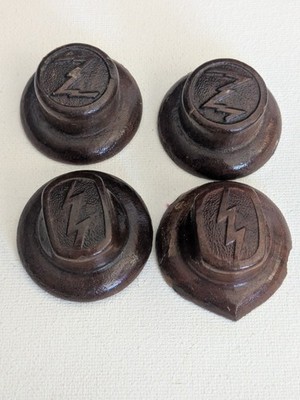 1937 Zenith Model 5S126 ''Cube'' tube radio ORIGINAL KNOB SET