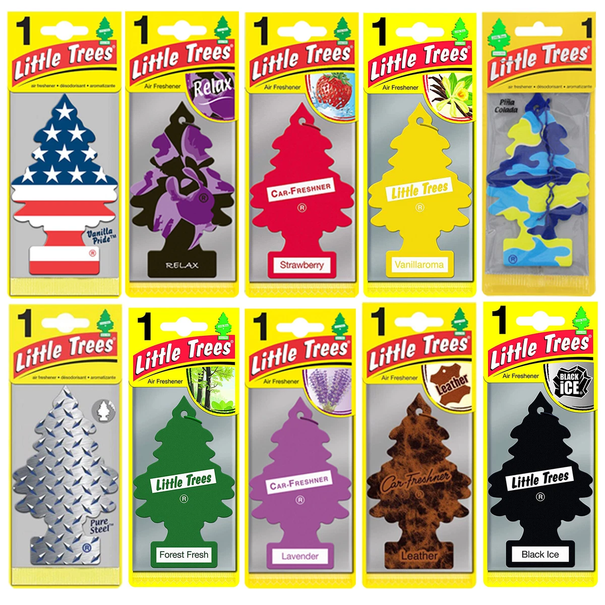 Little Trees Hanging Car Air Freshener Vanilla Scent