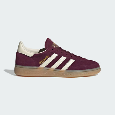 Adidas Men's Handball Spezial Shoes in Maroon/Cream White/Gold Metallic