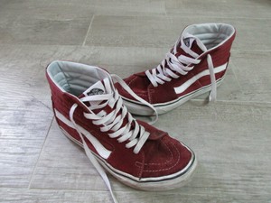 vans montante rouge