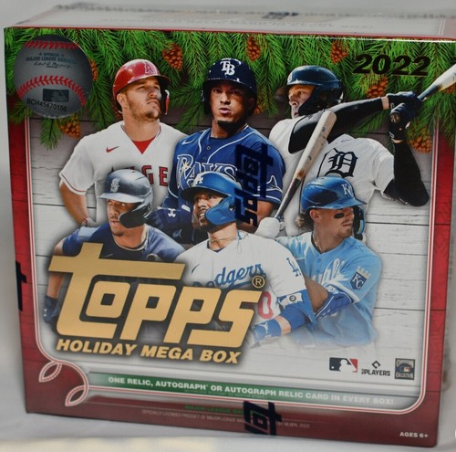 NEW! 2022 Topps Holiday Series Baseball Mega Box Factory Sealed Auto or Relic? - Picture 2 of 4