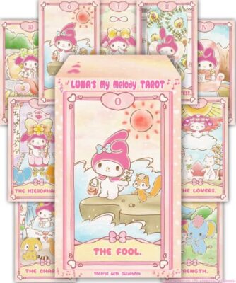 My Melody LUNA`s TAROT Card Deck Set 78 Sheets sanrio Kawaii LUNA