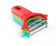 3 Vegetable & Fruit Peeler Set–Stainless Steel Potato Peeler Sharp Swivel Cutter