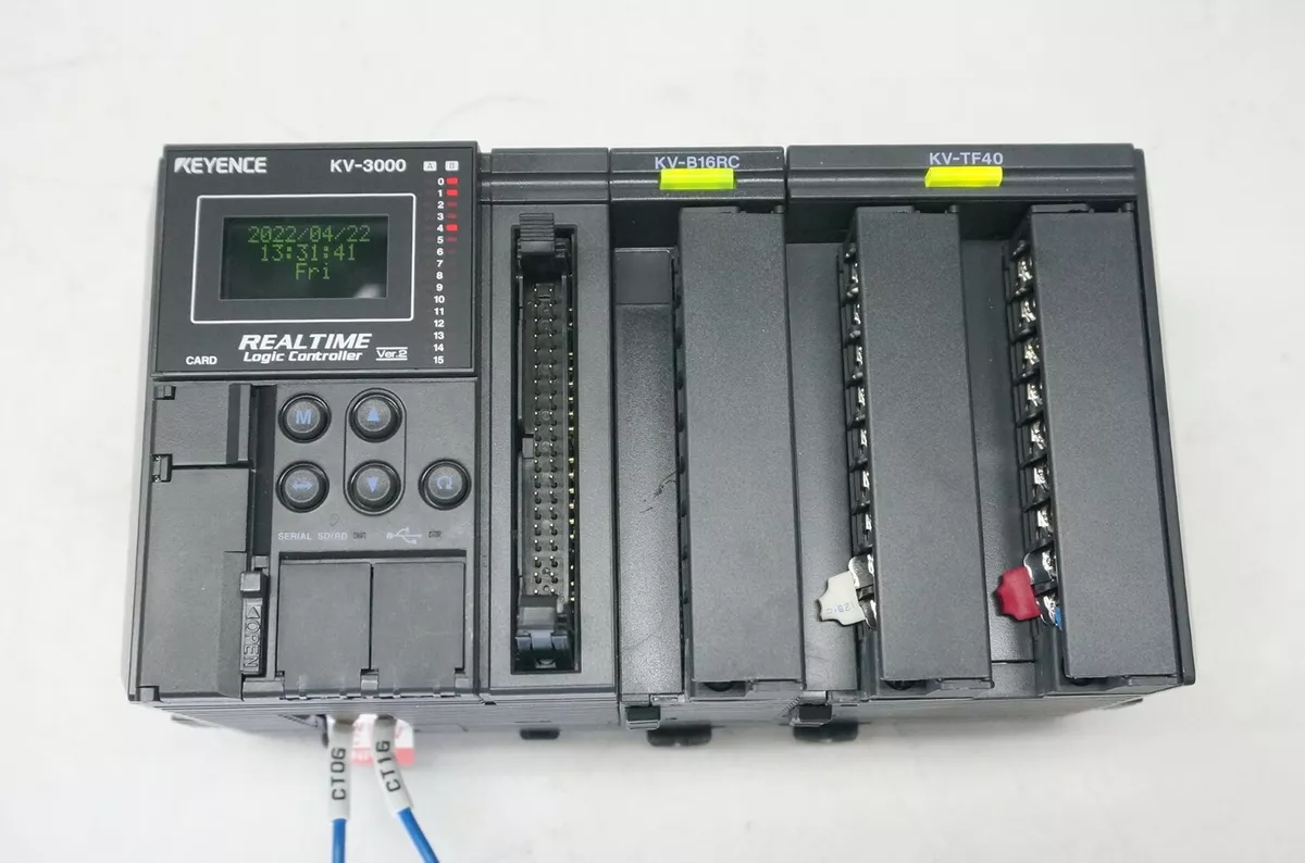 KEYENCE KV-3000, KV-B16RC, KV-TF40 PLC Set