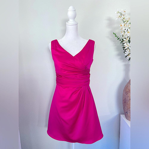 David’s Bridal Hot Pink Minidress eBay