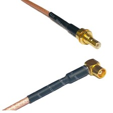 RG316 SMB MALE BULKHEAD to MCX FEMALE ANGLE RF Cable Rapid-SHIP LOT