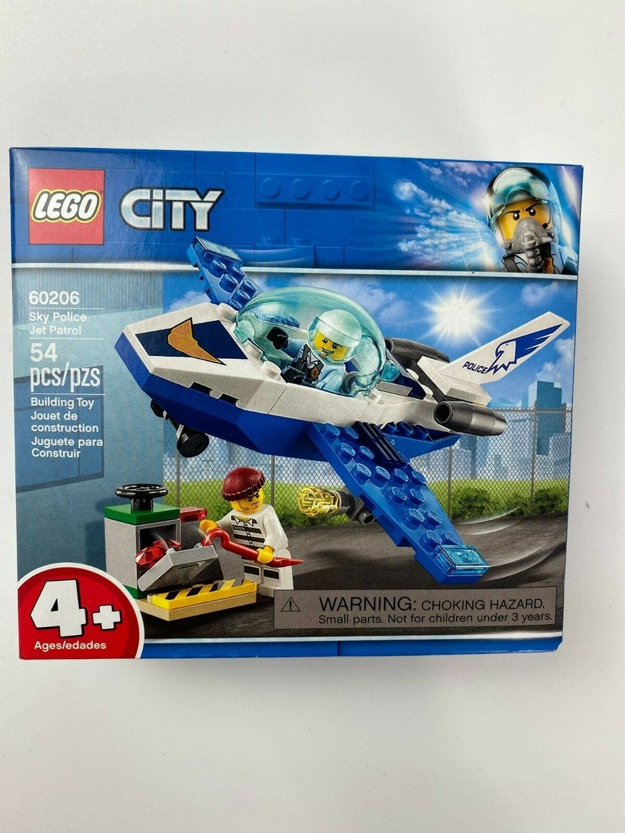 Lego City #60206 Sky Police Jet Patrol54 Pieces Building Toy Ages 4+ NEW