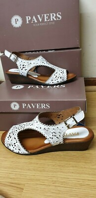 pavers ladies white shoes