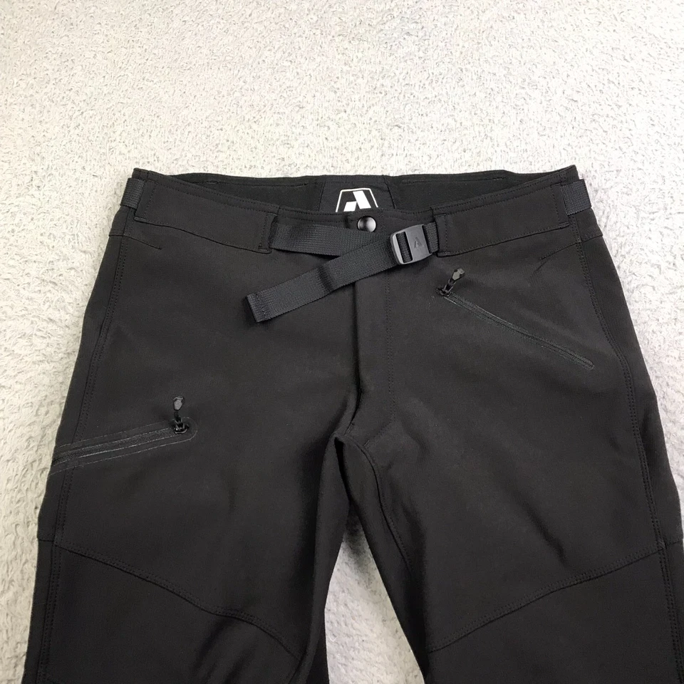 Eddie Bauer First Ascent Pants Womens M (32x30) Black Ripstop Fleece Lined Cargo - Image 4 of 4
