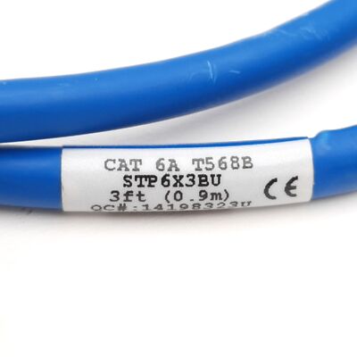 Panduit STP6X3BU Ethernet / Networking Copper Patch Cord, Cat 6A