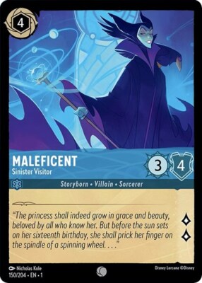 Lorcana Maleficent - Sinister Visitor (150/216) The First Chapter NM