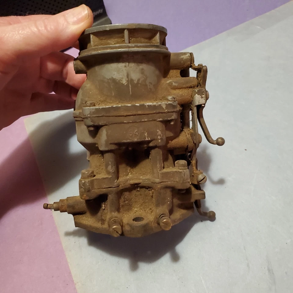Carburador Ford 1932-48 cabeza plana modelo # 21-29 Stromberg 94 "FORD Script" Foto 4 de 4