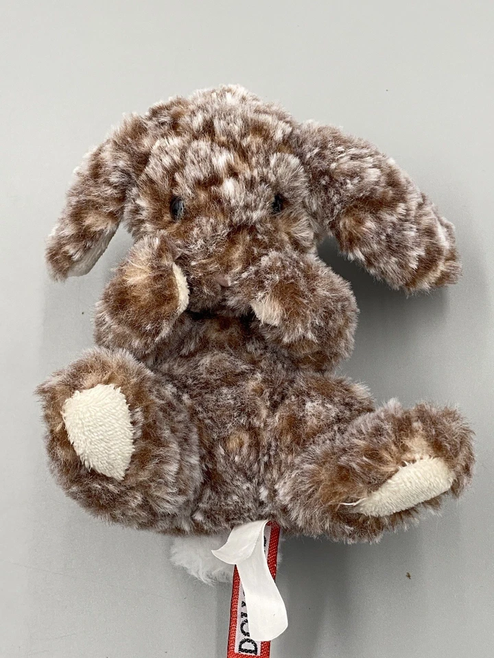 Douglas 5” Bunny Plush Brown Rabbit Realistic Plush Stuffed Toy Floppy ears - Image 4 of 4