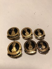 COLECCIÓN DE 6 ALFILERES ESMALTADOS PREMIOS 2 ORO 2 BRONCE 2 PLATA PROFESORES DE BAILE