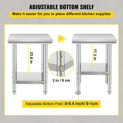 24 x 24 stainless steel table deals