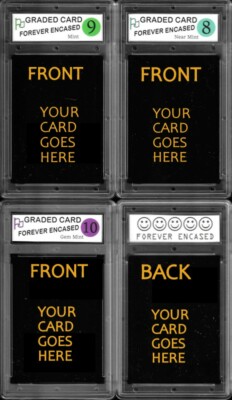 150 Generic Graded Grading Card HEADERS Labels for Empty Slabs