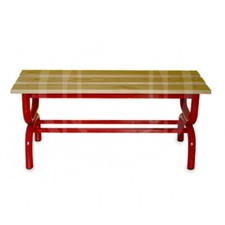 (04) PANCA SPOGLIATOIO IN ACCIAIO MT 1 SEZIONE TONDA Ø 40 MM SOLO SEDUTA