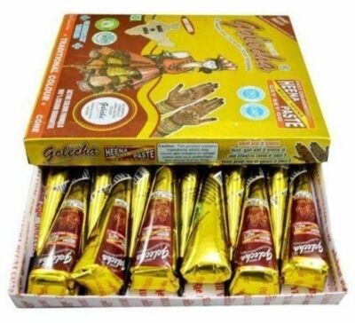 Golecha Henna Mehandi Temporary Tattoo/Body Art/ Faux Freckles Red Cones US Ship