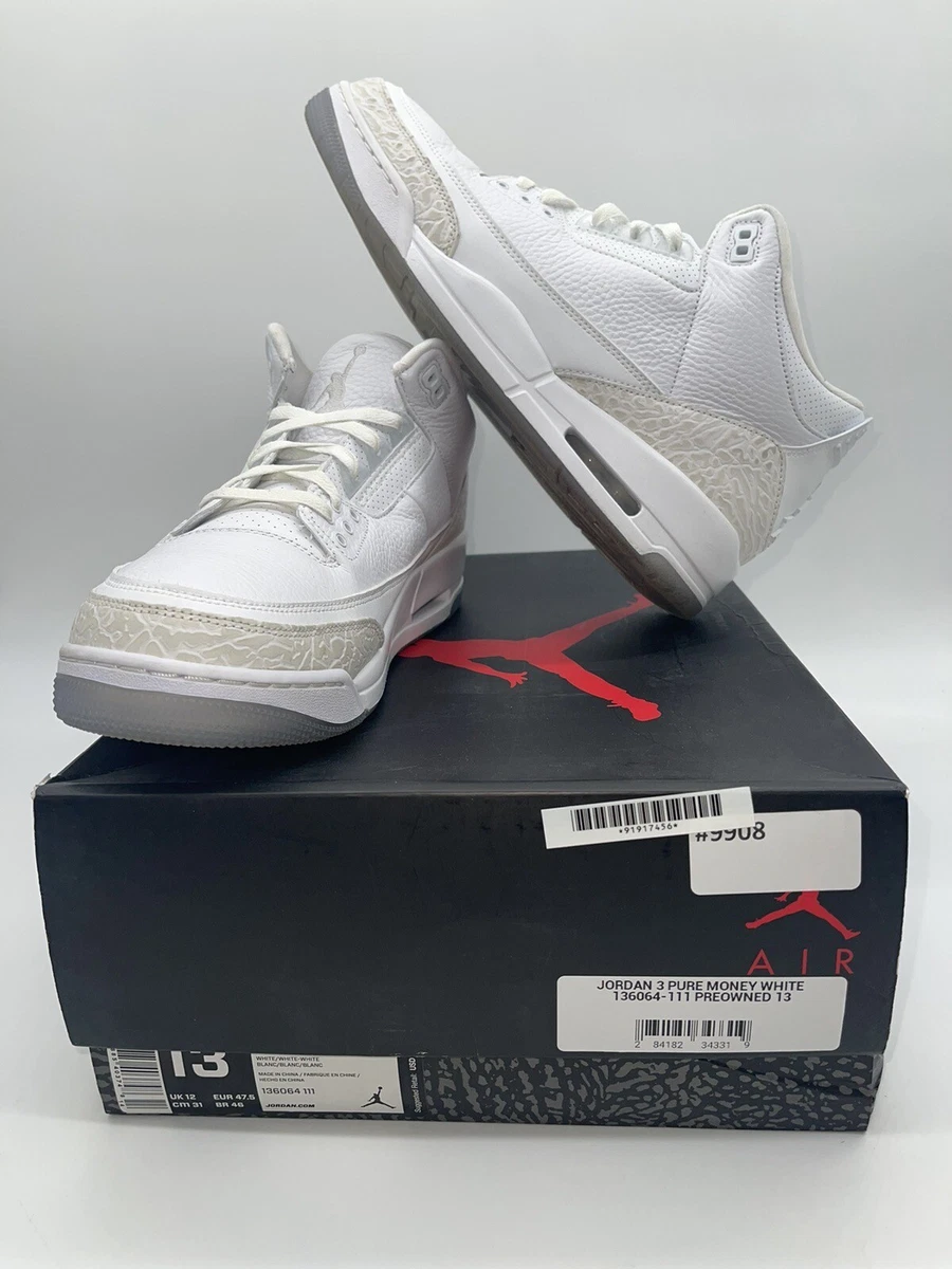 Preços baixos em Jordan 3 Retro Triple White | eBay