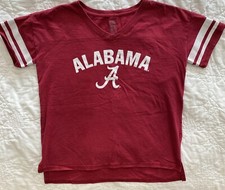 Youth Girl's Alabama Crimson Tide Short Sleeve V-Neck T-Shirt, Large
