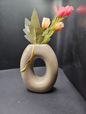 Kintsugi vase with 1 breaks - wabi-sabi, home decor, Japanese art