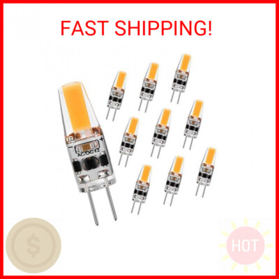G4 LED Bulb 2W Equivalent to 20W T3 JC Type Bi-Pin G4 Base Halogen Bulb, AC/DC 1