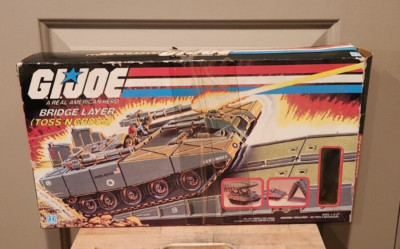 Vintage GI Joe 1985 Toss N Cross Bridge Layer Tank 