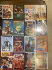 Wholesale Lot 16 DVD’s Disney Wall E George Lopez Spongebob￼ Alvin Elf Annie+++￼