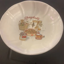 STOVIT 11" SPAGHETTI SERVING BOWL Dish Ceramic Made ITALY Vintage SPLATTER XLNT