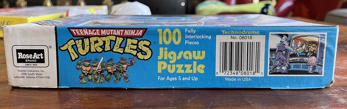 Vintage 1987 TMNT Shredder Krang 100 PCs Puzzle Technodrome Rose