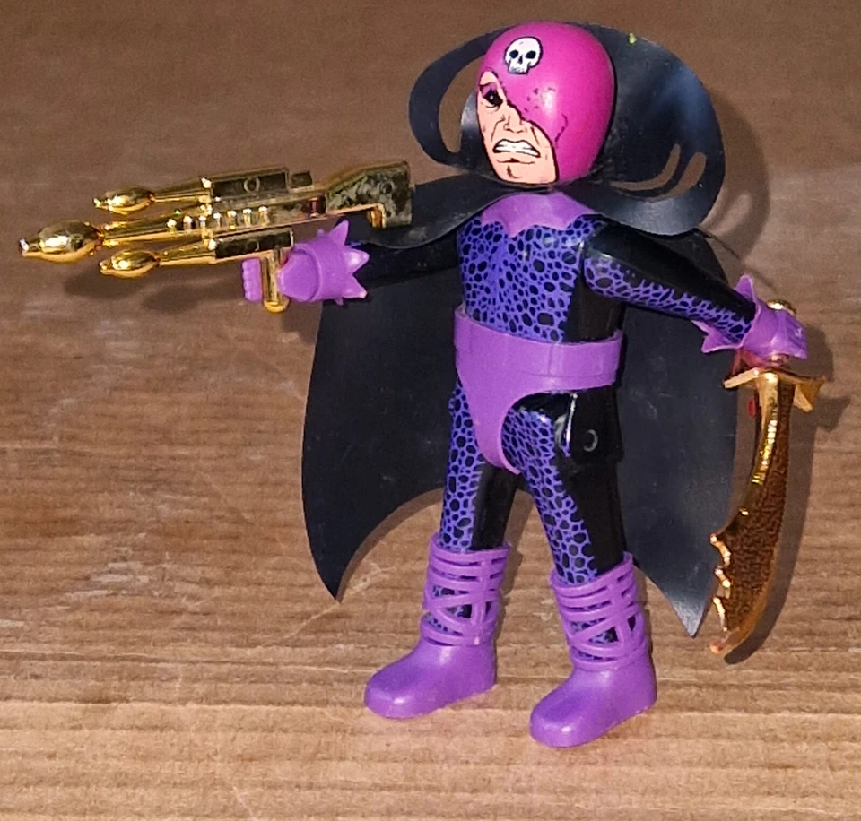 Vintage 80's Airgam Boys Super Diabolics Comics DR. DIABOLIC Bootleg  K/O Figure - Image 3 of 4