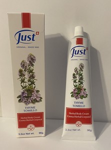 thyme tomillo herbal body cream