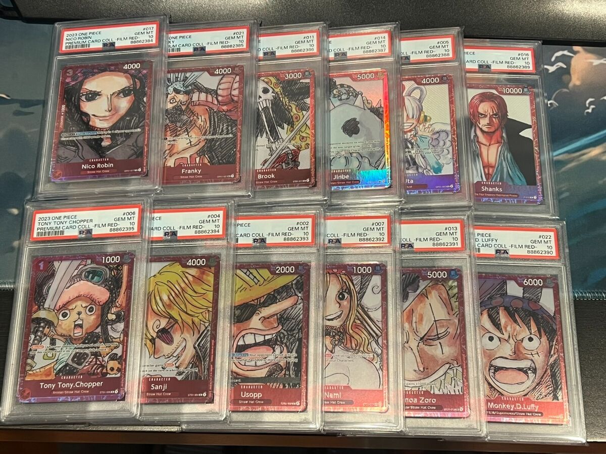 PSA 10 ONE PIECE Film Red Collection Complete Sequential Set PSA 10 ONE PIECE Film Red Collection Complete Sequential Set