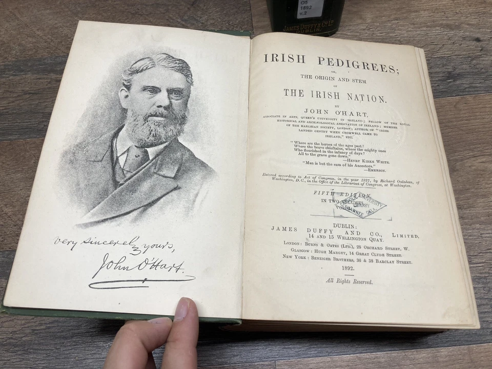 Irish Pedigrees The Origin and Stem of the Irish Nation John O'Hart 1892 - Image 4 of 4