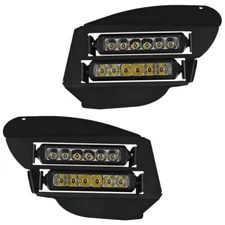 Dual Wide 8" LED Headlights for 2013 Honda Rancher TRX420 OBS Plug N' Play