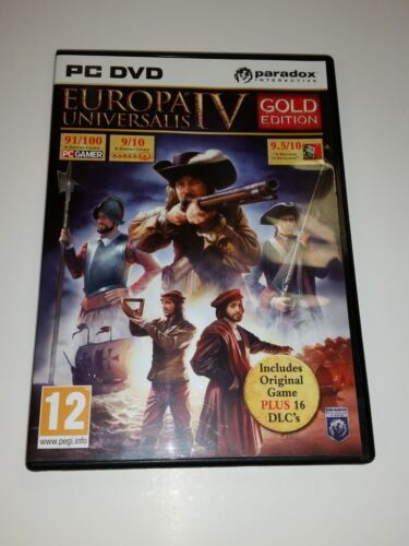 EUROPA UNIVERSALIS IV GOLD EDITION UK DVD BOXSET PC VIDEO GAME (PB1) - Picture 1 of 2