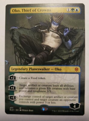 1x MTG - Oko, Thief of Crowns ALT FULL ART - Borderless Throne of