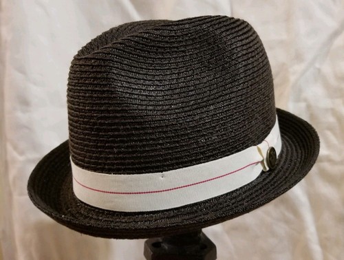 Goorin Bros. Straw Fedora, Size Small 