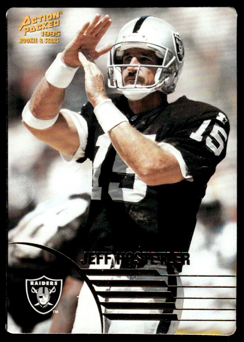 1995 Action Packed Rookies & Stars #9 Jeff Hostetler – Raiders
