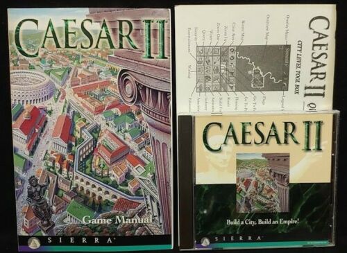 Caesar II, von Sierra, 1995 Spiel + Handbuch - neuwertig Disc 1 Besitzer! - Bild 1 von 2