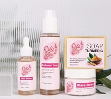 Skincare Kit Cleanser, Toner, Serum Moisturizer Set for All Skin Types